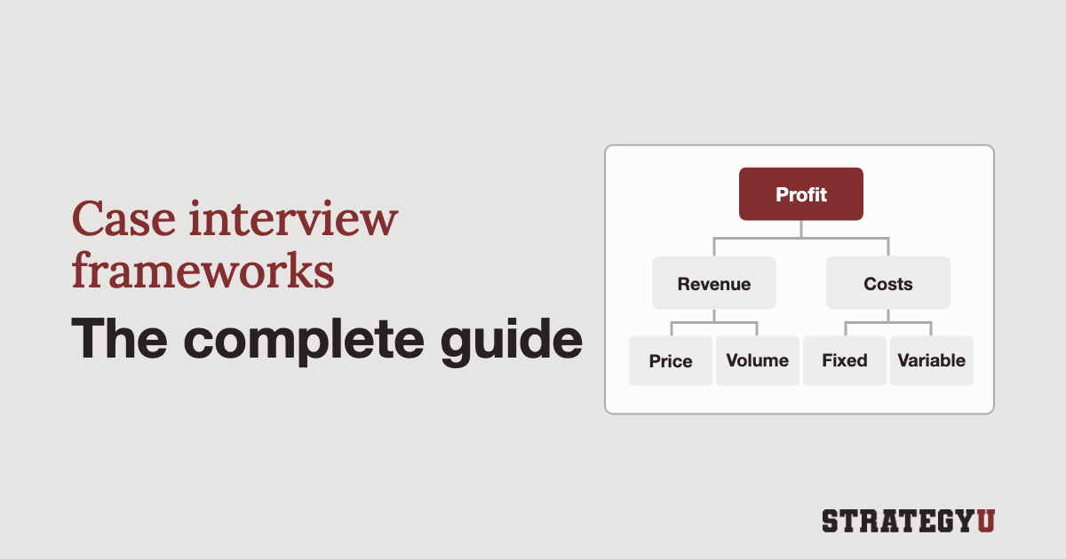 Case interview frameworks: the complete guide