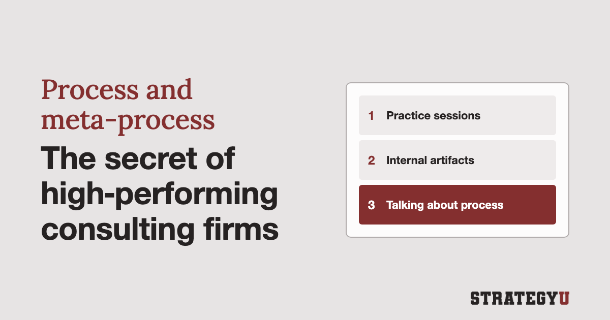 Obsessing On Process & Meta-Process: The Secret of High-Performing Consulting Firms