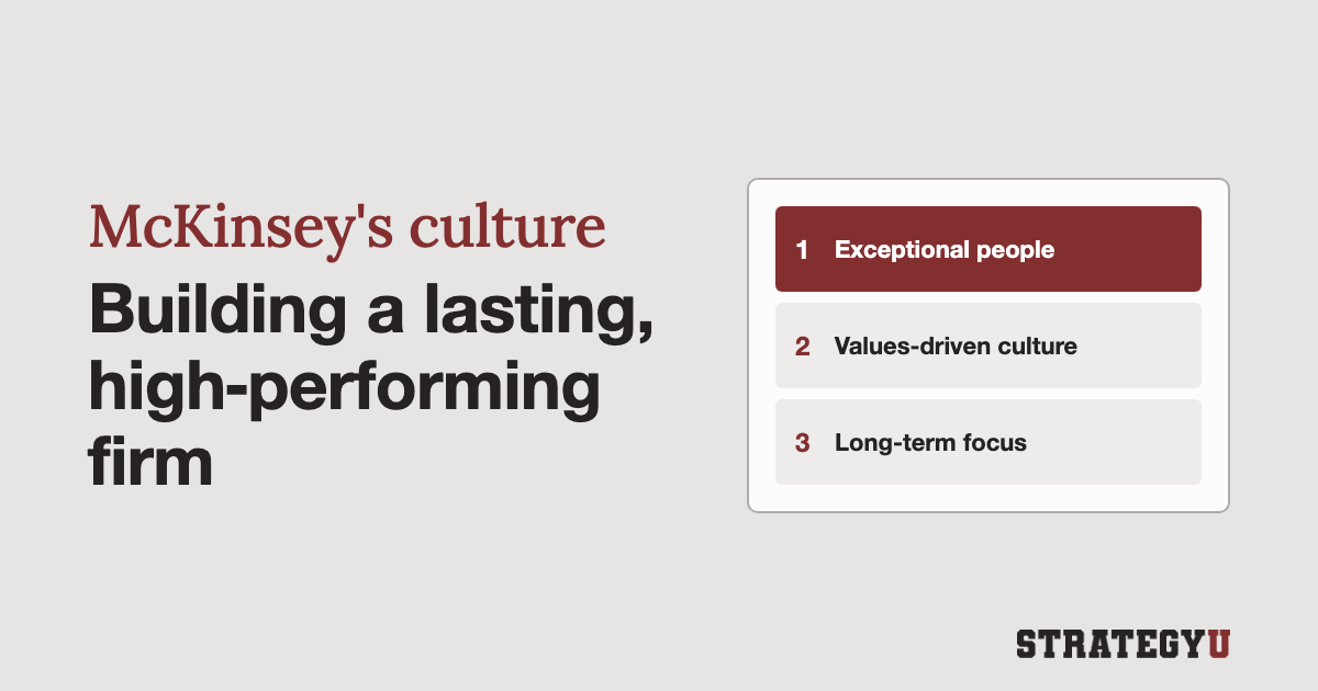 Decoding McKinsey's Culture of High-Performance: Building A Lasting Firm