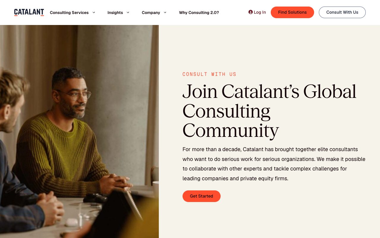 Catalant's page for independent consultants in October 2026: Join Catalant's Global Consulting Community