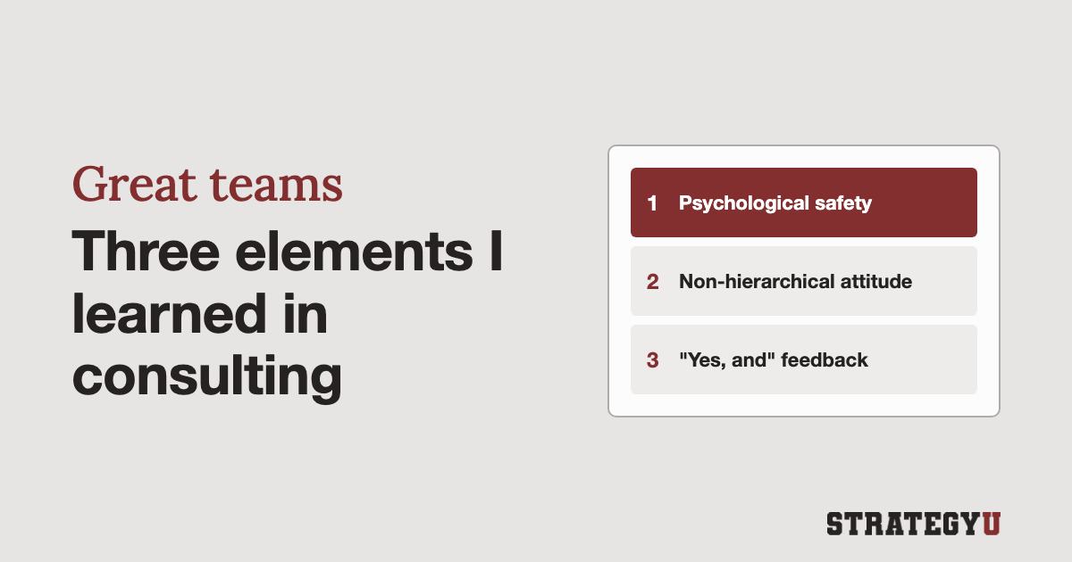 The Three Elements Of Great Teams I Learned From My Time In Consulting
