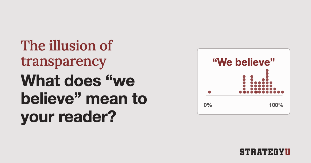 The illusion of transparency and fluffy language