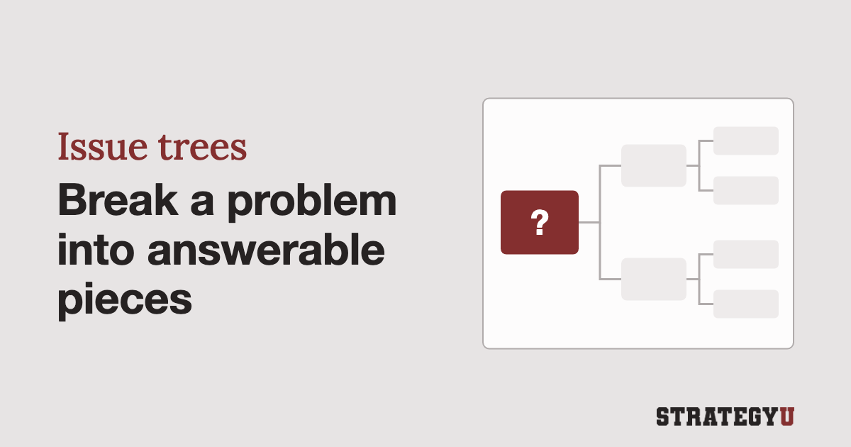 Issue Trees - What Are They and How Do You Use Them?