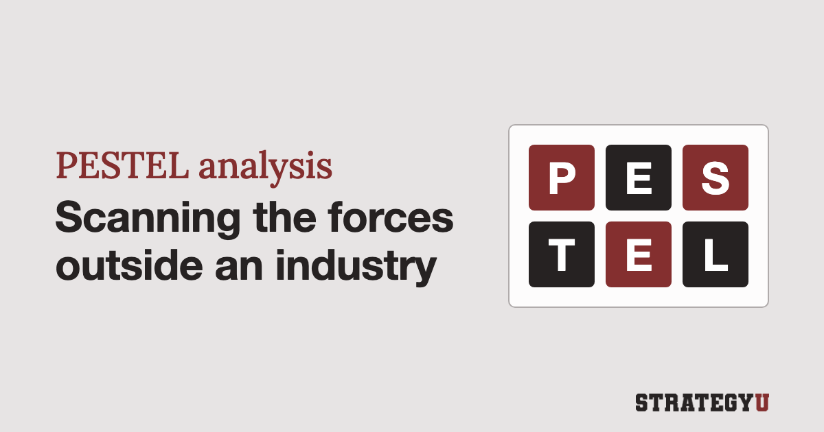PESTEL analysis: how to scan the forces outside an industry