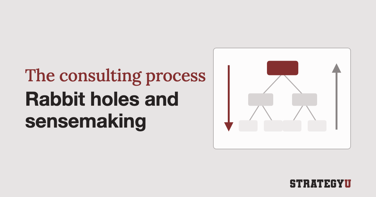 The Consulting Process: Rabbit Holes & Sensemaking
